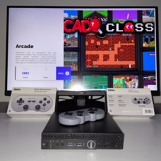 Portable Retro Gaming Emulation PC | Premium 8BitDo Controller Included | Plug and Play ready!