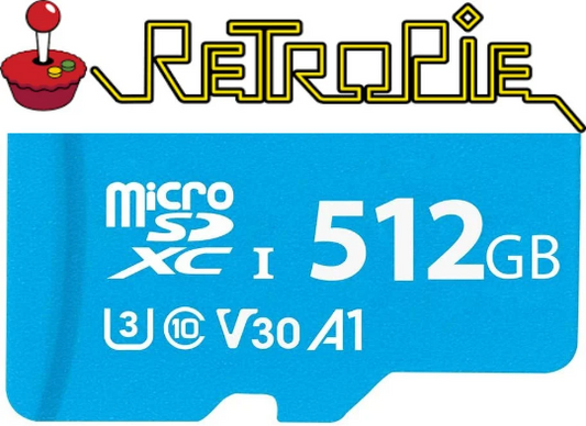 512gb RetroPie Fully Loaded MicroSD Card